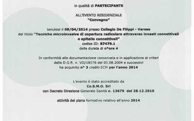 tecniche microinvasive di copertura radicolare attraverso innesti connettivali o epitelio connettivale