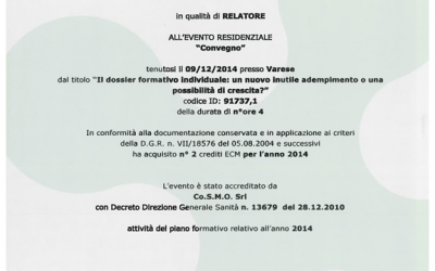 Il dossier formativo individuale: un nuovo inutile adempimento o una possibilità di crescita?